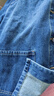 森馬（Semir）牛仔外套女中長(zhǎng)款寬松廓形顯瘦甜酷風(fēng)個(gè)性上衣休閑寬松夾克可疊穿 牛仔藍(lán)灰88401 L 165/88A 曬單實(shí)拍圖