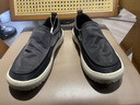 夢(mèng)特嬌板鞋男鞋春季新款薄款透氣一腳蹬帆布鞋男軟底輕便防滑運動(dòng)休閑鞋 黑色 【標準皮鞋碼】 41 曬單實(shí)拍圖
