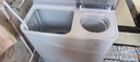 海爾（Haier）洗衣機(jī)半自動(dòng)大容量雙缸強(qiáng)力去污雙凈力颶風(fēng)水流雙桶洗脫分離公斤家用以舊換新 13.5kg|噴淋漂洗|透明上蓋|抗菌波輪 曬單實(shí)拍圖
