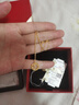 周六福織夢網(wǎng)黃金項(xiàng)鏈女足金吊墜生日禮物計(jì)價(jià)A0612710 約3.7g 40+5cm 曬單實(shí)拍圖
