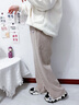 NICKYBABY女童春秋套裝兒童2025女童秋裝套裝中大童洋氣運動(dòng)服女孩時(shí)髦12歲 16317淺咖色【春秋款】 120 cm 曬單實(shí)拍圖