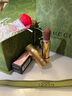 古馳（GUCCI）口紅絨霧啞光505唇釉208化妝品套裝唇釉情人節禮物送女生女友禮盒 【熱賣(mài)】金管絨霧122#天賦裸 曬單實(shí)拍圖