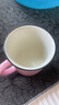 陌上纖虹 陶瓷漱口杯浴室衛浴洗漱刷牙杯情侶牙刷杯經(jīng)典仿搪瓷杯洗漱用品 粉色搪瓷漱口杯 曬單實(shí)拍圖