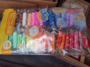 得力（deli）36色超輕粘土幼兒園黏土彩泥橡皮泥玩具美術(shù)手工DIY太空沙10g/袋裝 兒童文具生日畢業(yè)兒童節禮物 曬單實(shí)拍圖