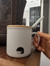 拜格陶瓷馬克杯咖啡杯卡通水杯情侶七夕情人節(jié)禮物杯子330ml帶勺帶蓋 曬單實拍圖