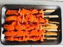 華都食品 骨肉相連 2斤/袋/25串 雞腿肉串雞脆骨串空氣炸鍋食材燒烤 曬單實(shí)拍圖