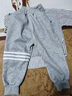 G.DUCKKIDS嬰兒衣服秋季男寶一歲半兒童套裝洋氣春秋外出服兩件套分體套裝 灰色 100 (建議身高90cm 3-4歲) 曬單實(shí)拍圖