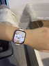 蝴蝶鑲鉆鏈式表帶 適用iwatch手表applewatch蘋(píng)果手表帶 星光(表鏈+鑲鉆殼) 適用：新款S10【42mm表盤(pán)】 曬單實(shí)拍圖