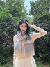 MITHAOL KUSC澳洲羊毛圍巾女2024秋冬新款保暖披肩圍脖生日禮物送女友 香水藍格【禮盒裝】 均碼 曬單實拍圖