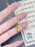 中國黃金（CHINA GOLD）黃金吊墜女款足金可愛(ài)貓咪項鏈首飾新年實(shí)用生日禮物送女友老婆 足金貓咪吊墜【贈純銀鏈】 約0.7g 曬單實(shí)拍圖