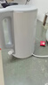 美的（Midea）電水壺電熱水壺  大容量家用燒水壺 雙層防燙開(kāi)水壺 304不銹鋼無(wú)縫內膽 大功率快速燒水 1.5L 【一鍵開(kāi)蓋I無(wú)縫內膽】HJ1566 曬單實(shí)拍圖
