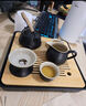 京東京造 茶具整套 功夫茶具陶瓷套裝茶壺茶杯茶盤【黑陶提梁壺】 12件套  曬單實拍圖