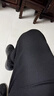秋冬干活穿的褲子男耐磨臟上班工作勞保服華夫格褲直筒寬松運動松 黑色 2XL 曬單實拍圖