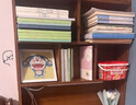 未時(shí)書桌書架一體桌學(xué)生家用學(xué)習(xí)寫字桌臥室辦公電腦桌小戶型靠墻窄桌 【實(shí)木生態(tài)板】胡桃色70CM+牛角椅 自行組裝（送材料包） 曬單實(shí)拍圖