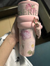 世大家明星同款保溫杯女士水杯送女朋友老婆七夕教師節(jié)禮物大容量吸管杯 曬單實拍圖