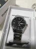 冠琴（GUANQIN）名牌手表男士商務(wù)時(shí)尚雙日歷石英男表休閑防水國表生日禮物送男友 紳士精鋼黑面 曬單實(shí)拍圖