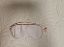 BDAC真絲睡眠眼罩 桑蠶絲遮光透氣睡眠男女通用睡覺(jué)午睡旅行 蜜桃粉  曬單實(shí)拍圖