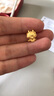 周大生（CHOW TAI SENG）黃金轉運珠足金生肖龍本命年3D硬金嗷嗷七夕情人節(jié)禮物送女友 嗷嗷龍轉運珠-【單轉運珠-不配繩】 1.25g 曬單實拍圖