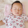 朵精靈新生兒寶寶小米定型枕嬰幼兒專(zhuān)用枕頭嬰兒睡頭型彩棉米袋四季通用 條紋粉色（小米枕芯+彩棉枕套） 曬單實(shí)拍圖