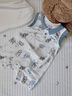 DOMIAMIA嬰兒連體衣夏季薄款衣服翻領(lǐng)哈衣爬爬服短袖Polo衫清涼夏裝 春日宴野 80cm 曬單實拍圖