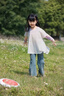 moonkids女童運動套裝速干衣兩件套2025秋季新款兒童跑步訓練服女大童秋裝 19567幻彩粉速干假兩件T恤 150 cm 曬單實拍圖