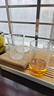 雅集 茶水分離直覺玻璃杯水杯 便攜泡茶杯 帶過濾內膽茶杯 辦公室杯子 直覺杯玻璃杯（三件式） 500ml 1只 曬單實拍圖