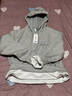 名創(chuàng)優(yōu)品（MINISO）連帽衛(wèi)衣男重磅寬松春秋季休閑高級感青少年潮流外套 麻灰 XL 曬單實拍圖