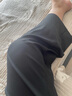浪莎（LangSha）闊腿褲女九分夏季通勤薄款冰絲高腰寬松垂感顯瘦直筒外穿褲家居褲 曬單實(shí)拍圖