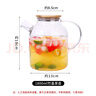 幾物森林 茶壺冷水壺涼水壺高硼硅玻璃大容量家用泡茶壺果汁壺水壺1.8升 曬單實(shí)拍圖