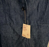 無印良品（MUJI）女式 漢麻混牛仔長(zhǎng)款馬甲背心馬夾女款坎肩無袖上衣夏季 丹寧回潮 藏青色 S （155/80A） 曬單實(shí)拍圖