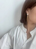 紀詩(shī)哲（GIEVSZHE）品牌珍珠流蘇耳環(huán)女時(shí)尚耳墜耳飾品七夕情人節禮物送女友老婆 珍珠流蘇耳環(huán)【精美禮盒】 曬單實(shí)拍圖