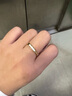 花有心柿韓式白貝母鈦鋼戒指女輕奢高級感尾戒素圈戒指2025新款爆款食指環(huán) 韓式一式白貝母戒指【金色】 7號（建議100-120斤選） 曬單實(shí)拍圖