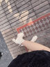 OLJ奢侈高端品牌女鞋高跟短靴秋季新款瘦瘦皮靴增高時尚通勤方頭靴子 米白色[絨里9CM] 37 曬單實(shí)拍圖