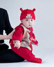 G.DUCKKIDS小黃鴨嬰兒連體衣春秋中國(guó)風(fēng)新生兒衣服滿月百天男女寶寶周歲禮服 紅色連體衣 66cm 66碼0-3月建議寶寶4-6公斤 曬單實(shí)拍圖