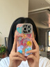 圣圖朗創(chuàng  )意點(diǎn)鉆油畫(huà)笑臉適用iPhone16promax蘋(píng)果15新款手機殼13全包個(gè)性12閃粉鏡頭女11支架14防摔保護套 粉底愛(ài)心笑臉【心想事成】閃粉鏡頭支架  iPhone 16 pro 曬單實(shí)拍圖