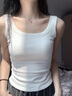 都市麗人吊帶背心女外穿內搭夏季薄款百搭美背打底上衣修身顯瘦 白色 M 曬單實(shí)拍圖