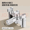 九牧（JOMOO）角閥一分二出水三通角閥雙控雙出水角閥黃銅閥體廚衛(wèi)配件三角閥 三控三出新款角閥74118 曬單實(shí)拍圖