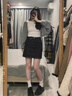 SNYDER WEAR2025針織開(kāi)衫秋季薄款外套小個(gè)子顯瘦針織衫韓版百搭鏤空上衣罩衫 白色 常規(guī) S 建議80-95斤 曬單實(shí)拍圖