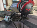 HyperX極度 未知HyperX颶風(fēng)2/3有線(xiàn)無(wú)線(xiàn)頭戴式霧光粉色電腦游戲耳機麥克 颶風(fēng)2黑紅+耳機架（含聲卡） 曬單實(shí)拍圖