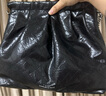 CHARLES&KEITH子母鏈條大容量流浪包托特包單肩斜挎包女包生日禮物CK2-40671449 Noir黑銀 L 曬單實(shí)拍圖