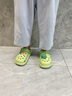 颯望兒童洞洞鞋夏男女童外穿軟底防滑包頭涼拖鞋沙灘鞋小孩中大童拖鞋 綠色-卡皮巴拉EVA防滑 軟底不累 17 0【鞋內(nèi)長17cm】歐24/25 曬單實拍圖