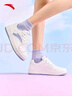 安踏元年板鞋女鞋夏季小白鞋學(xué)生厚底復(fù)古潮流男女同款增高運(yùn)動(dòng)休閑鞋 曬單實(shí)拍圖