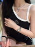拓非（TOPHILL）夢(mèng)幻水晶球品牌手表女奢華精致小圓表腕表節日送女友送媽媽 碎冰藍 28mm 曬單實(shí)拍圖