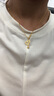 周六福（ZLF）S925銀飾項鏈女碎碎冰小葫蘆時(shí)尚感鏈墜送女友 5cm 40+尾鏈 曬單實(shí)拍圖