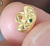 第一福古法黃金足金福袋元寶琺瑯工藝轉運珠串珠DIY手鏈送女友七夕禮物 1g側面不帶孔 曬單實(shí)拍圖