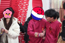 啄木鳥（TUCANO）618訂結(jié)婚中式伴郎服結(jié)婚兄弟團(tuán)大褂禮服大碼夏季中國風(fēng)唐裝馬褂 金錢酒紅 M 195c 195-225斤 曬單實(shí)拍圖