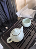 雅瓷汝窯茶壺單壺 陶瓷家用泡茶沏茶壺 功夫茶具水平壺冰裂釉禮盒裝 汝窯水平壺 165ml 曬單實(shí)拍圖