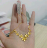 周六福輕婚嫁系列足金999黃金項鏈緣定花計價(jià)A0612529 約10.39g 40+5cm  曬單實(shí)拍圖