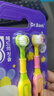 DR.BAEK兒童牙刷軟毛三面牙刷護齒3-6-12歲以上幼兒全面包裹小學(xué)生換牙期 三面牙刷1卡2支【顏色隨機】 曬單實(shí)拍圖