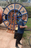 子璽（ZIXI）多孔門(mén)式電力液壓升降電纜放線(xiàn)支架電工重型神器5噸10噸15噸20噸 新款便攜式6檔可調節2.5噸 曬單實(shí)拍圖